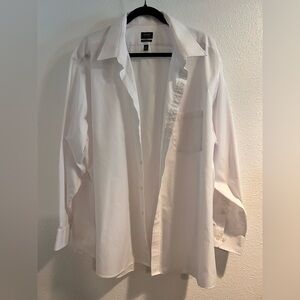 Arrow White Casual Button Down Shirt Size 18.5 34/35